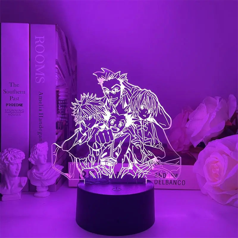 HUNTER Night Light Anime Peripherals Personality Creativity Killua Sissoe Table Lamp Desktop Decoration Bedroom holiday gift