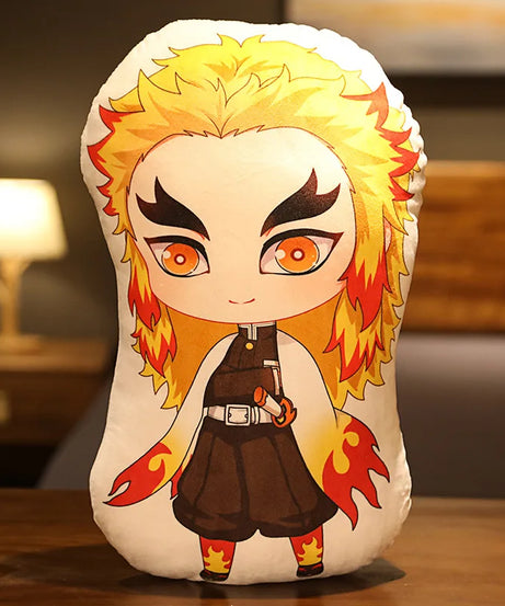 Tanjiro & Nezuko Plush Pillow – Demon Slayer Anime Cushion