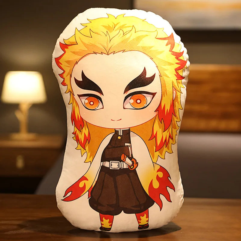 Tanjiro & Nezuko Plush Pillow – Demon Slayer Anime Cushion