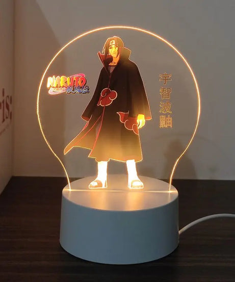 New Animation Naruto anime peripheral light-up stand night light Naruto Sasuke Uchiha Itachi Gaara Kakashi Tsunade holiday gift
