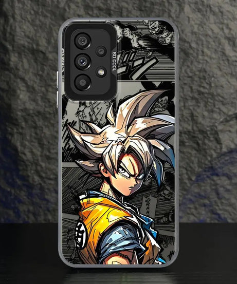 Shell Case for Samsung Galaxy A35 A26 A36 A53 A71 A72 A51 A56 A73 A55 A54 A52 Dragon Ball Son Goku Cool
