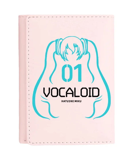 Hatsune Miku Anime Peripheral Zipper New PU Wallet Handsome Personality Boy Print Coin Purse Short Card Pack Holiday Gift