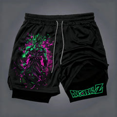 Dragon Ball 2-in-1 Sports Shorts — Quick-Dry Swim & Gym Shorts