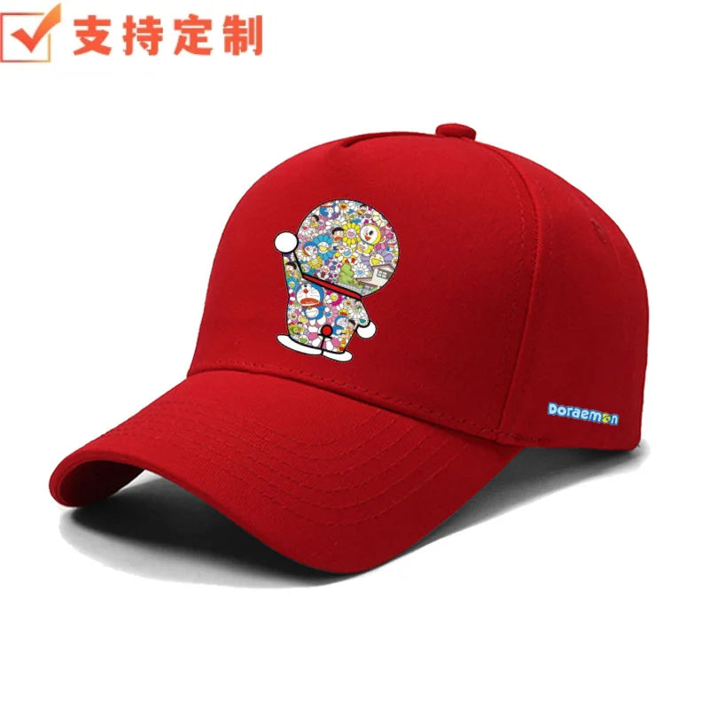 Doraemon machine cat little ding-dong anime outdoor leisure baseball cap sports sunshade sunscreen duckbill hat for men