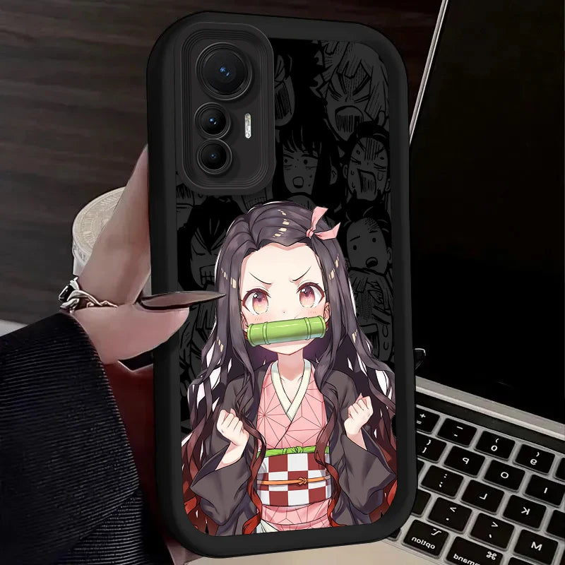 Cute Anime Demon Slayer Case For Xiaomi Poco C65 X7 X6 F6 F5 X5 X3 NFC F3 M6 Pro 4G Mi 13 12 11 Lite 5G 14 13T 12T 11T 14T Pro