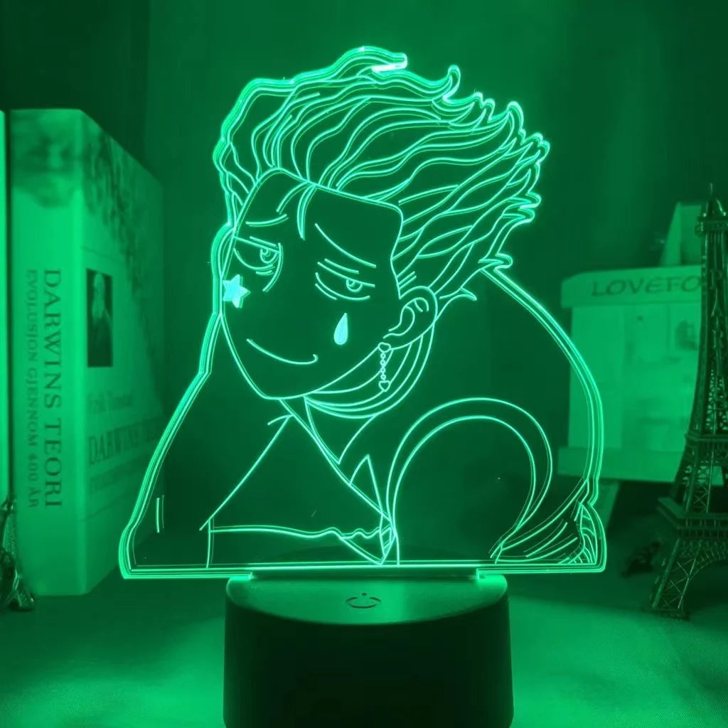 Anime Hunter X Hunter Led Night Light Killua Zoldyck Figure Nightlight Color Changing Usb Battery Table 3d Lamp Gift for Kids