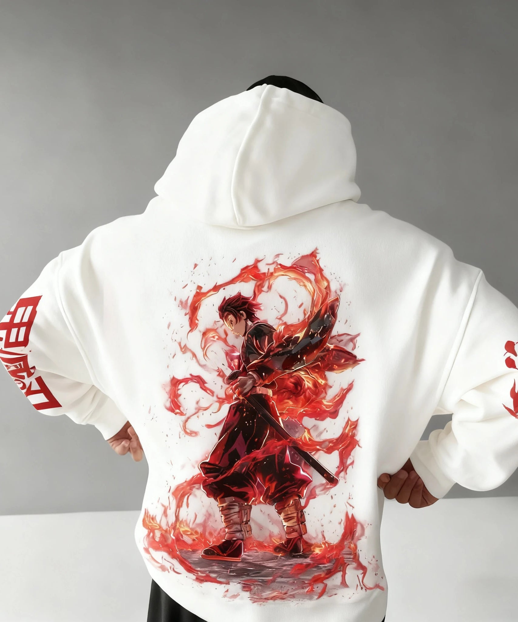 Demon Slayer Men's Hoodie Autumn/Winter New Cool Anime Printed Loose Casual Japanese Harajuku Parent Child Sweater Top