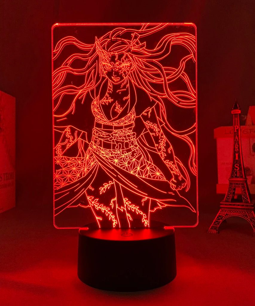 Manga 3d Light Kimetsu No Yaiba for Bedroom Decor Night Light Birthday Gift Table Lamp Anime Demon Slayer Mitsuri Kanroji Figure