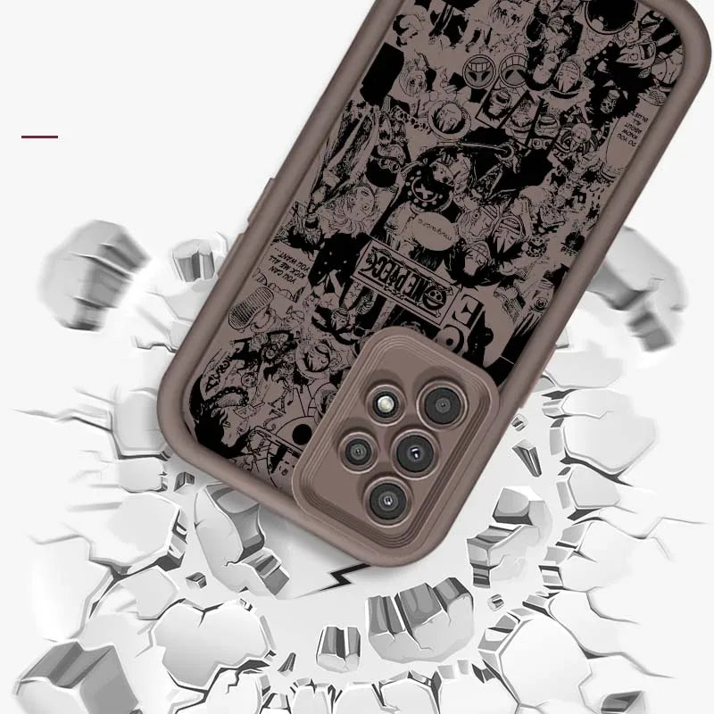 One Piece Nami D. Luffy Cute For Samsung A71 A52 A51 A34 A33 A22 A16 A15 A13 A04 A06 Note 20 Ultra 5G Eye Ladder Phone Case