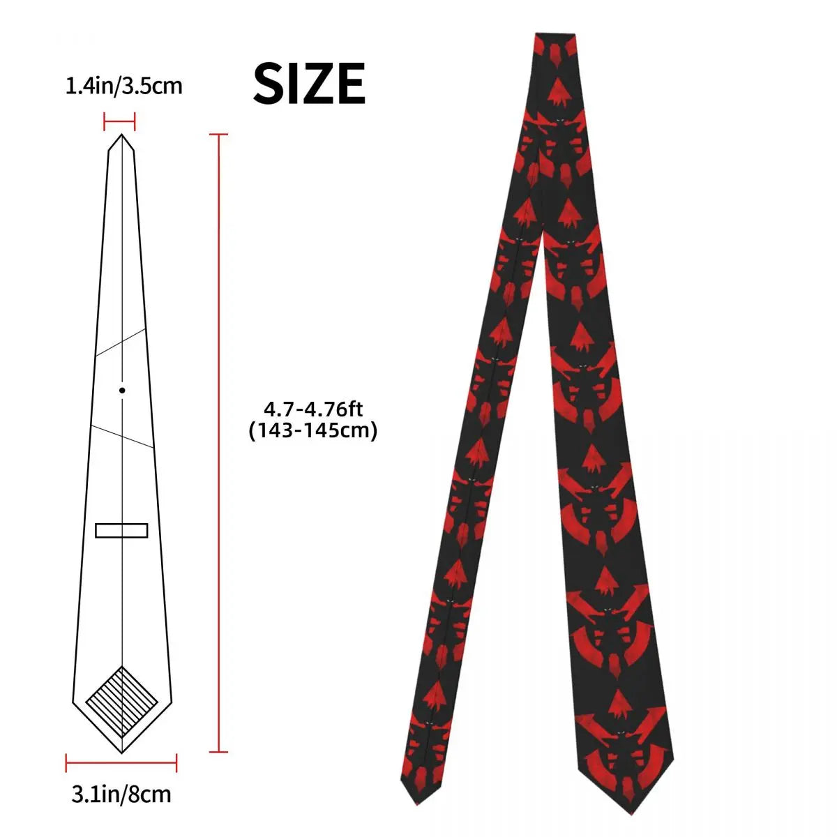 Vegeta Royal Saiyan Symbol Necktie – Dragon Ball Z Slim 8cm Unisex Tie