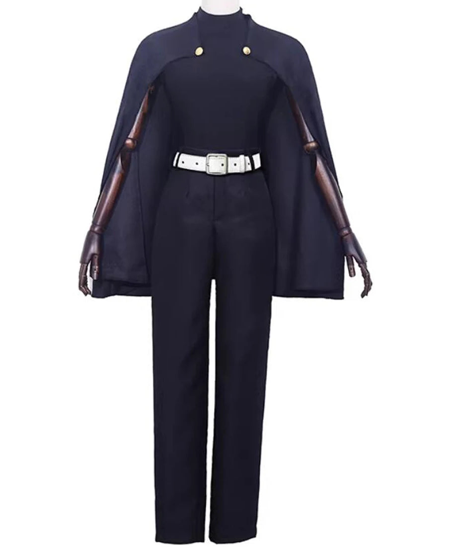 Anime Womens Suit Zenin Maki Cosplay Costume Cloak Tshirt Pants Belt Halloween Christmas Outfit Uniform