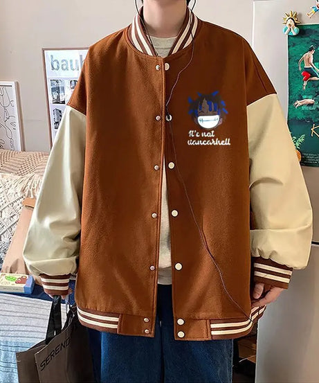 Anime One Piece Monkey D. Luffy  Anime Baseball Jacket Men's Loose Autumn Coat Versatile Casual Top