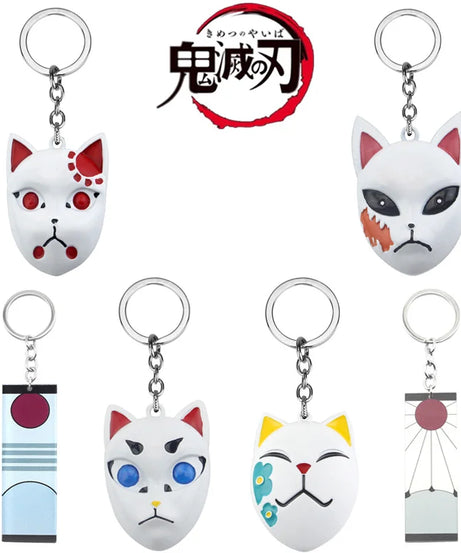 Anime Demon Slayer Keychain Kamado Tanjirou Acrylic Fashion Trend Key Ring For Earring For Women Men Gift Decoration Car Jewelry