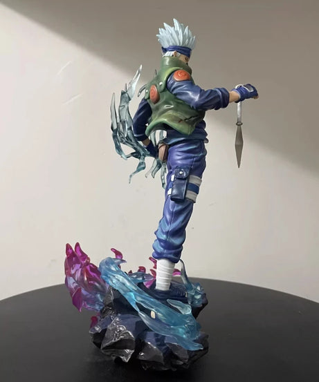 23cm Kakashi Hatake 2.0 Ten Years Ninja Action Figure Anime Collectible Model Toy With Effect Parts Desktop Ornament Boy Gift