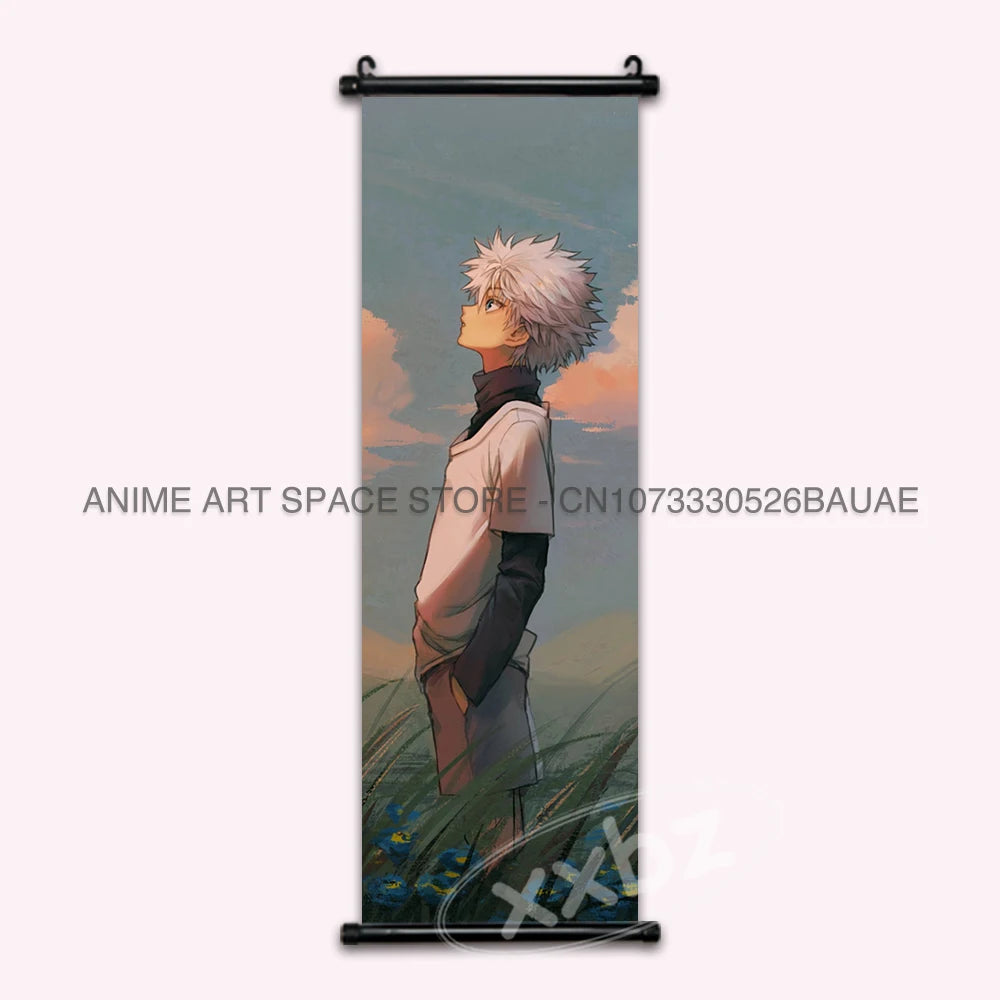 Hunter x Hunter Scroll Poster – Classic Anime Wall Art Canvas Decoration