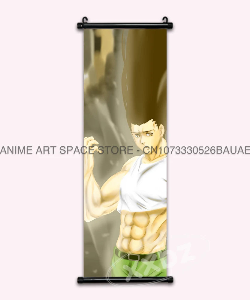 Hunter x Hunter Scroll Poster – Classic Anime Wall Art Canvas Decoration