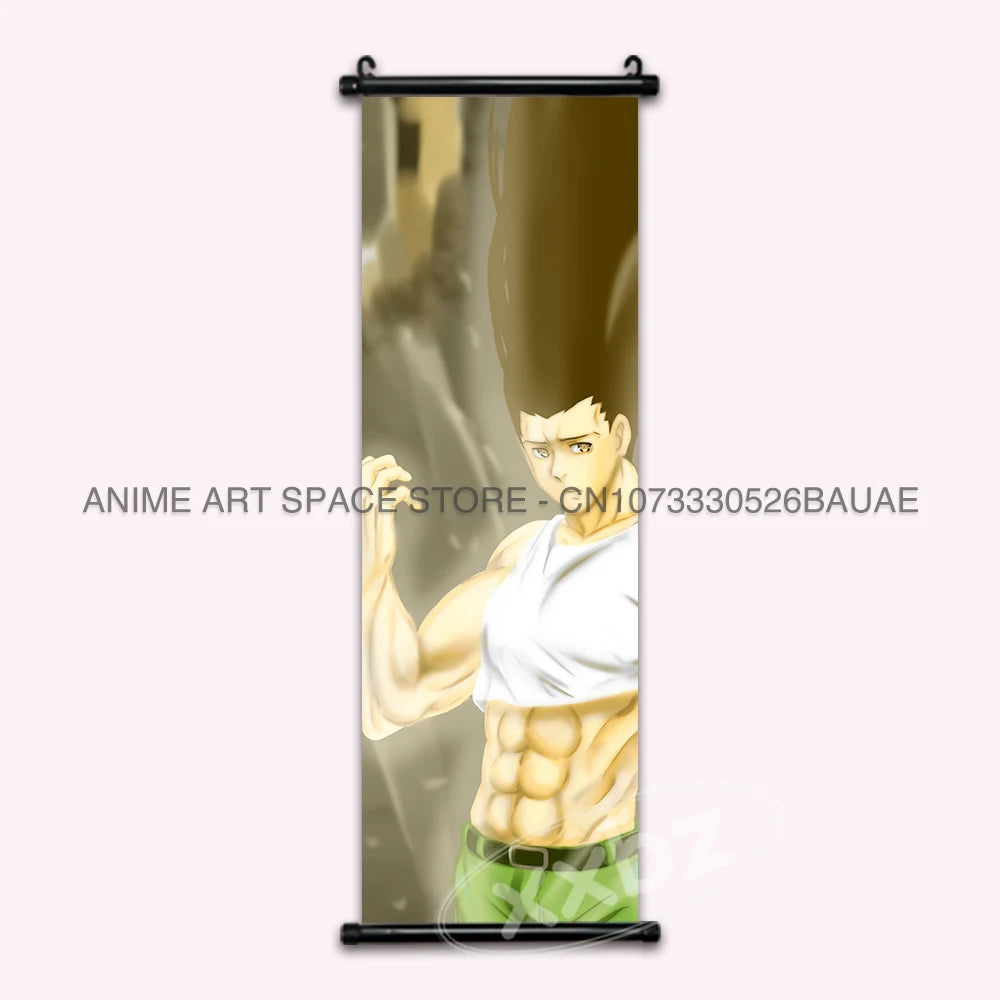 Hunter x Hunter Scroll Poster – Classic Anime Wall Art Canvas Decoration