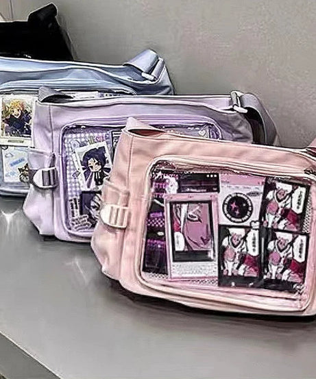New Style Transparent Postcard Display Shoulder Women Badge DIY Decoration Crossbody Bag Anime Expo Class Tote Itabag