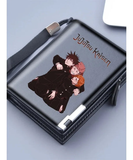 Jujutsu Kaisen Wallet Anime Coin Purse Men Credit Card Holder Boy Student Fashion Short Trifold Money Key Storage Pouch