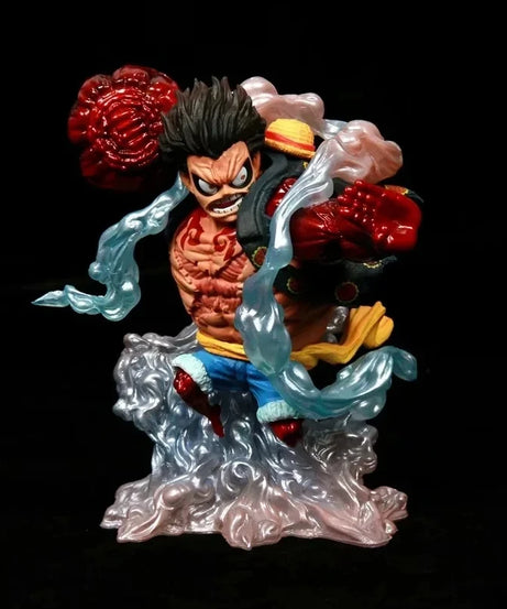 15cm One Piece Anime Monkey D Luffy gear 4 Big Hand Battle Action Figure Pvc Model Statue Collection Decoration Toys Gift Doll