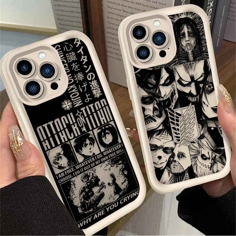 Attack on Titan Soft TPU iPhone Case – Wings of Freedom Shockproof Back Cover 2