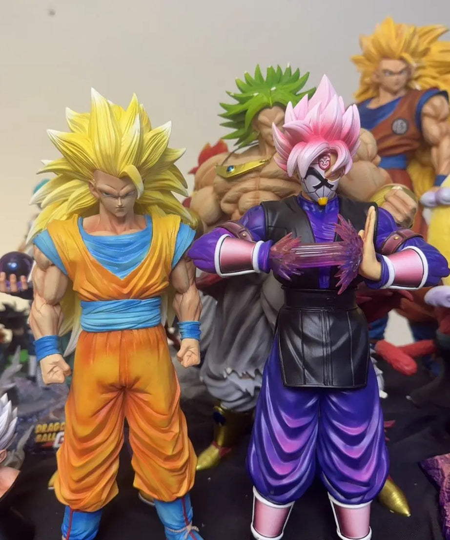 Dragon Ball Anime Son Goku Figure 31cm Super Saiyan Rose Goku Figurine Pvc Gk Statue Model Collection Room Decora Desk Toys Gift