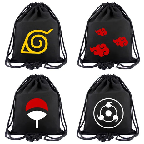 Naruto Sasuke 3D Drawstring Backpack