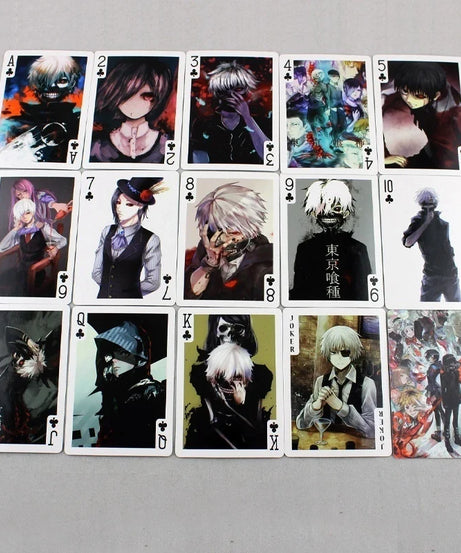 Anime Tokyo Ghoul Poker Cards Desk Playing Props Fans' Novelty Collection Accessories