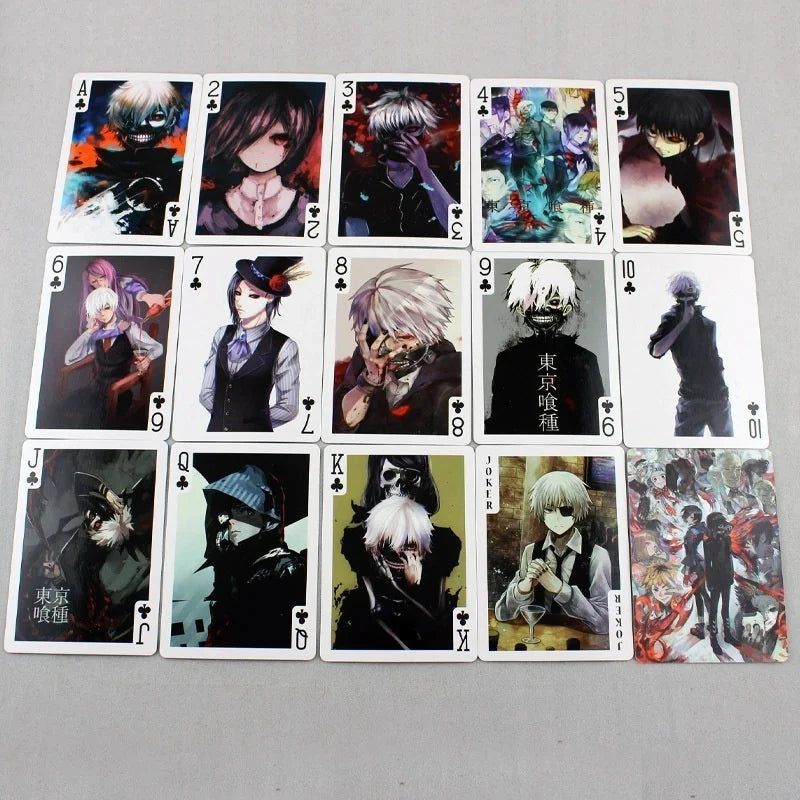 Anime Tokyo Ghoul Poker Cards Desk Playing Props Fans' Novelty Collection Accessories
