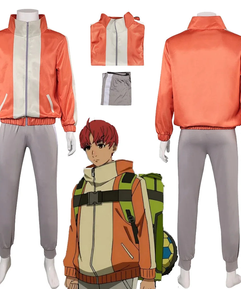 Jiji Cosplay Costume – Dandadan Anime Outfit for Men (Coat & Pants) Halloween Party Suit