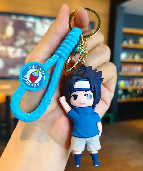 New Cute Japanese Anime Character Naruto 3D Keychain Couple Backpack Car Key Pendant Party Decoration Children's Gift