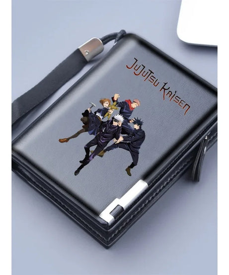 Jujutsu Kaisen Wallet Anime Coin Purse Men Credit Card Holder Boy Student Fashion Short Trifold Money Key Storage Pouch