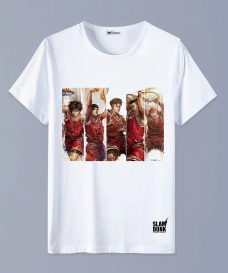 Slam Dunk T-shirt Sakuragi Hanamichi Akagi Haruko Rukawa Kaede Mitsui Hisashi Ryota anime basketball short-sleeved clothes gift