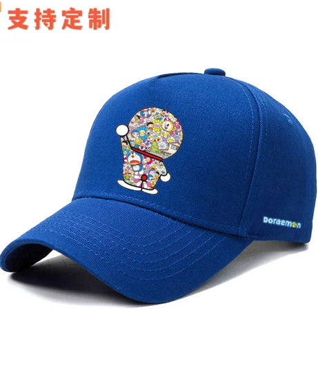 Doraemon machine cat little ding-dong anime outdoor leisure baseball cap sports sunshade sunscreen duckbill hat for men