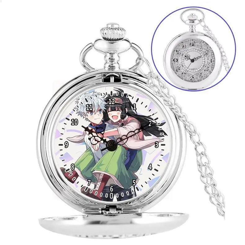 Anime two-dimensional full-time hunter pocket watch Killua Kura pickup Xiaojie personality necklace watch holiday gift