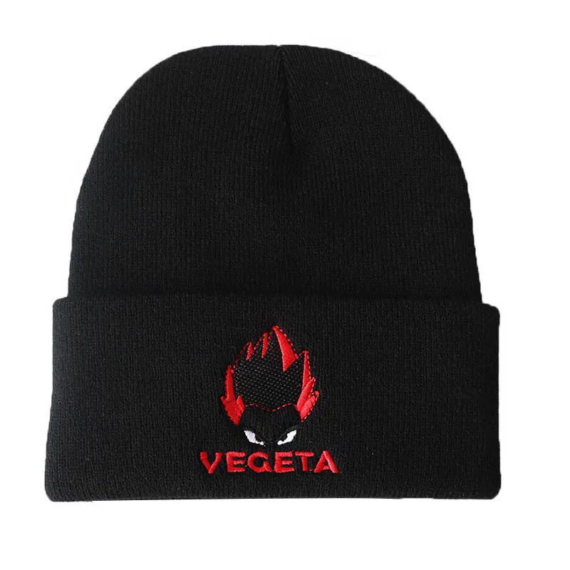 Anime Dragon Ball Women Men Knitted Warm Winter Hats for Women Men Solid Hip-hop Casual Cuffed Beanies Bonnet