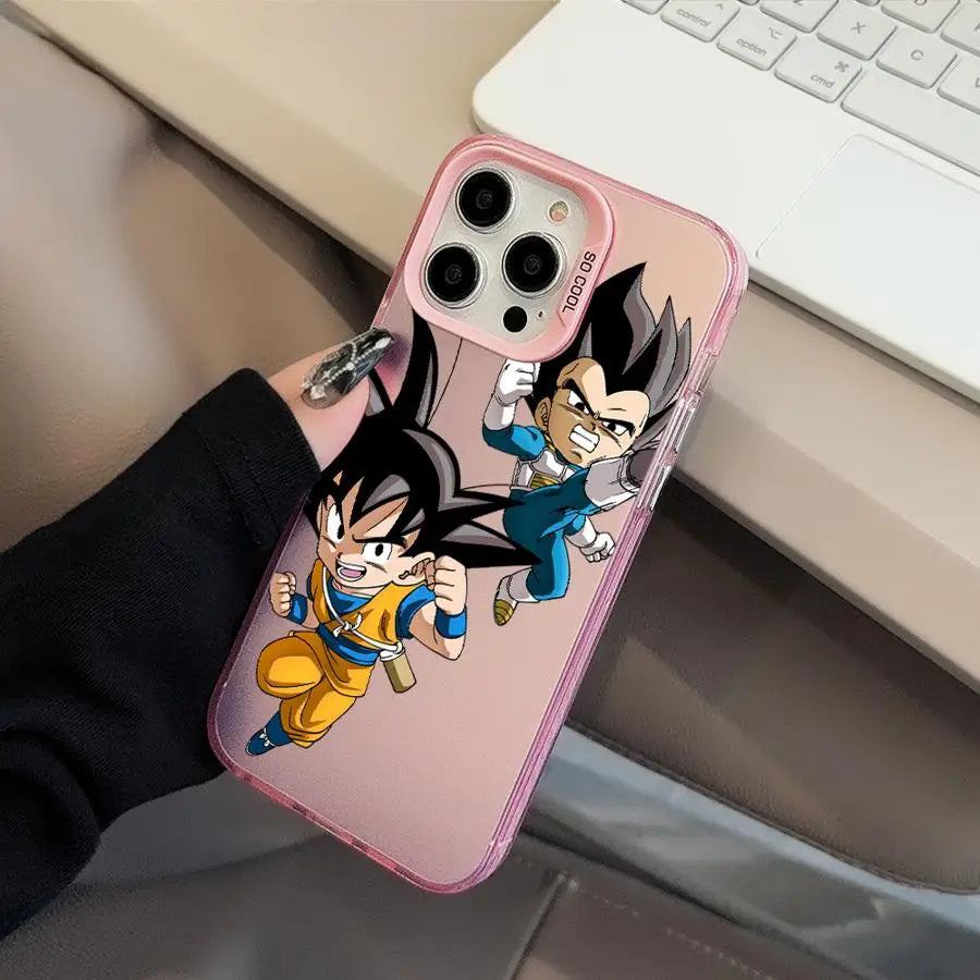 Phone Case for iPhone 14 15 16 Plus 17 Air 16e 11 12 13 Pro Max Shell Dragon Ball Vegeta Goku Dragons