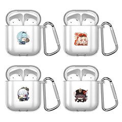 Genshin Impact AirPods Case (AirPods 1 / 2 / 3 / Pro) — Clear with Hook