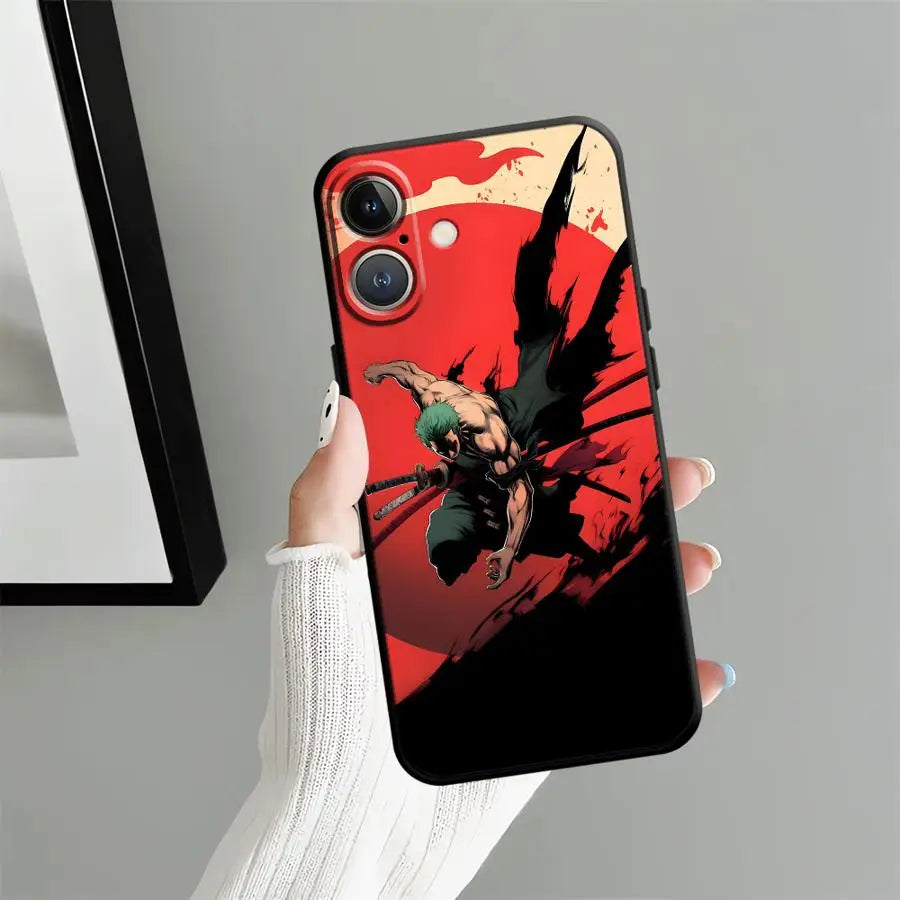Luffy Zoro Case for iPhone 12 SE 17Air 7 8 13 Mini X XS XR 15 Plus 17 16 Pro Max 11 14 Funda Phone Cover
