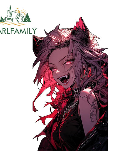 13cm x 7.4cm Zero Two Anime Car Sticker Motorcycle Bumper Funny Laptop Sunscreen Decal Scratch-Proof Fashion Decor