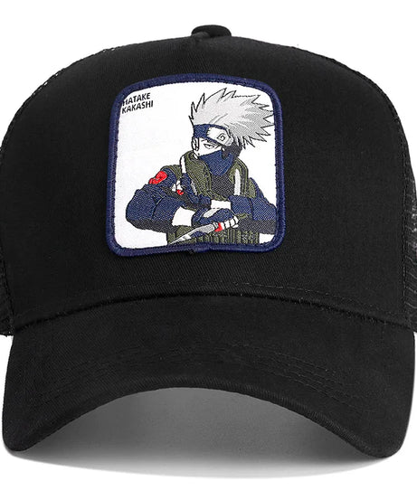 New Naruto Uchiha Summer Travel Peaked Men's Embroidery Hip-Hop Style Sun Visor Adjustable Trucker Mesh Cap Festive Gift