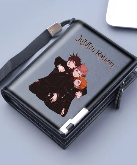 Jujutsu Kaisen Wallet Anime Coin Purse Men Credit Card Holder Boy Student Fashion Short Trifold Money Key Storage Pouch