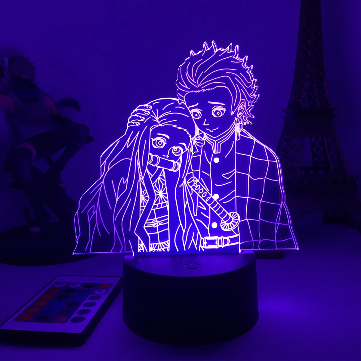 Manga 3d Light Kimetsu No Yaiba for Bedroom Decor Night Light Birthday Gift Table Lamp Anime Demon Slayer Mitsuri Kanroji Figure