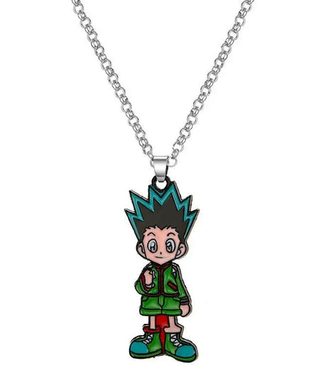 Anime peripherals: HUNTER alloy keychain, Xiaojie pendant, necklace, personality pendant, kids toys holiday gift