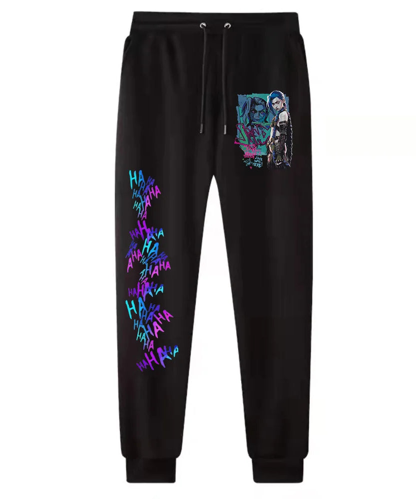 Hot Anime Arcane-Jinx Pants Man Woman  Harajuku  Streetwear Trousers