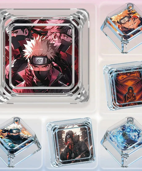 Naruto personalized keycaps, single wooting Uzumaki Naruto mechanical keyboard transparent high-touch creative keys
