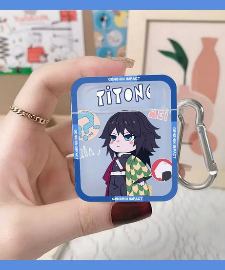 Demon Slayer Earphone Protective Case Anime Style New AirPods 3rd Gen Apple AirPods 2 Bluetooth Earphone Case Birthday Gift