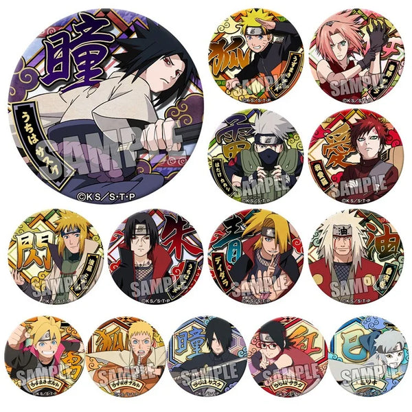 Anime Naruto Enamel Pin Badge – Collectible Metal Character Brooch for Backpacks & Jackets