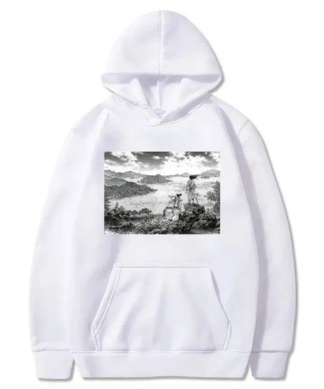 Manga VAGABOND Miyamoto Musashi Print Man Hoodies Acg Fans Streetwear Hipster Otaku Clothing Casual Girl Sweatshirts