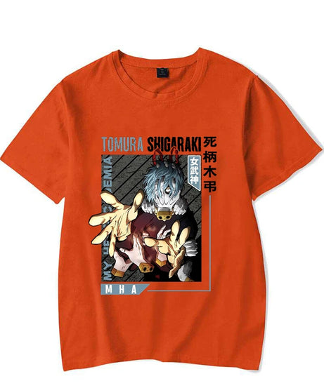 New Shigaraki Tomura Print T Shirts Women Men Casual Round Neck Tees Top Summer Cool Anime Loose Short Sleeve